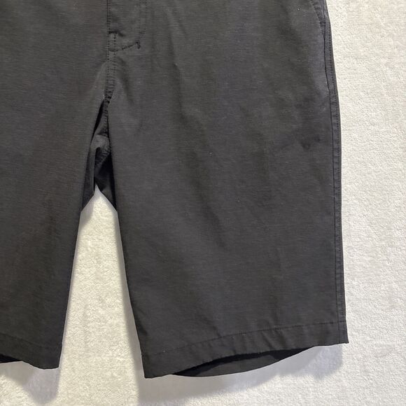 BKE Hybrid Standard Fit Black Shorts Flat Front Casual Lightweight Men's 30W 23L - Picture 5 of 15